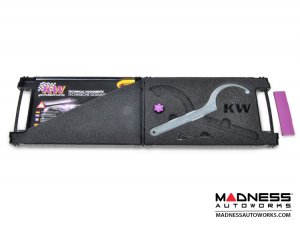 FIAT 500 Coilover Kit by KW - Variant 1 Inox-line 